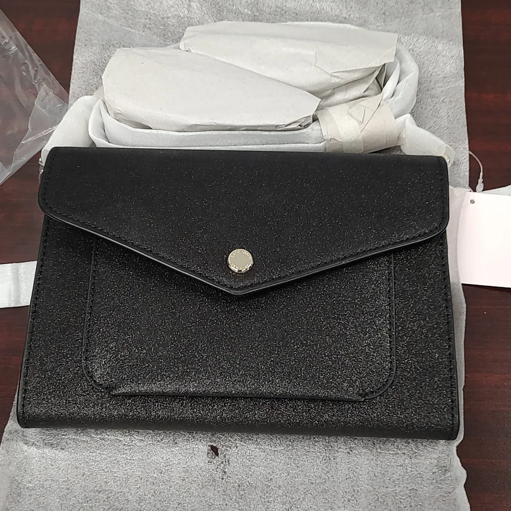 Kate Spade Black Tinsel Flap Crossbody